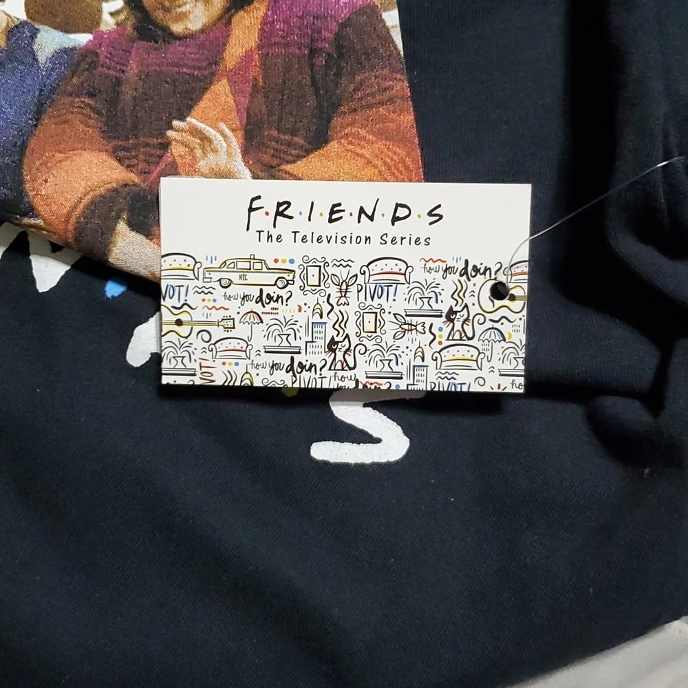Ripplejunction Vintage FRIENDS 80s Cast TV Show tee show size M NWT - Picture 5 of 6